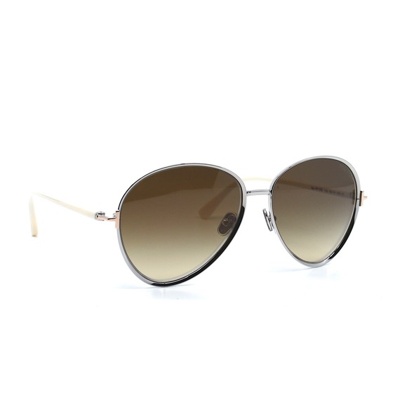 NEW TOM FORD TF1028/S 16G RIO SILVER WHITE BROWN GRADIENT AUTHENTIC SUNG… - Picture 2 of 13